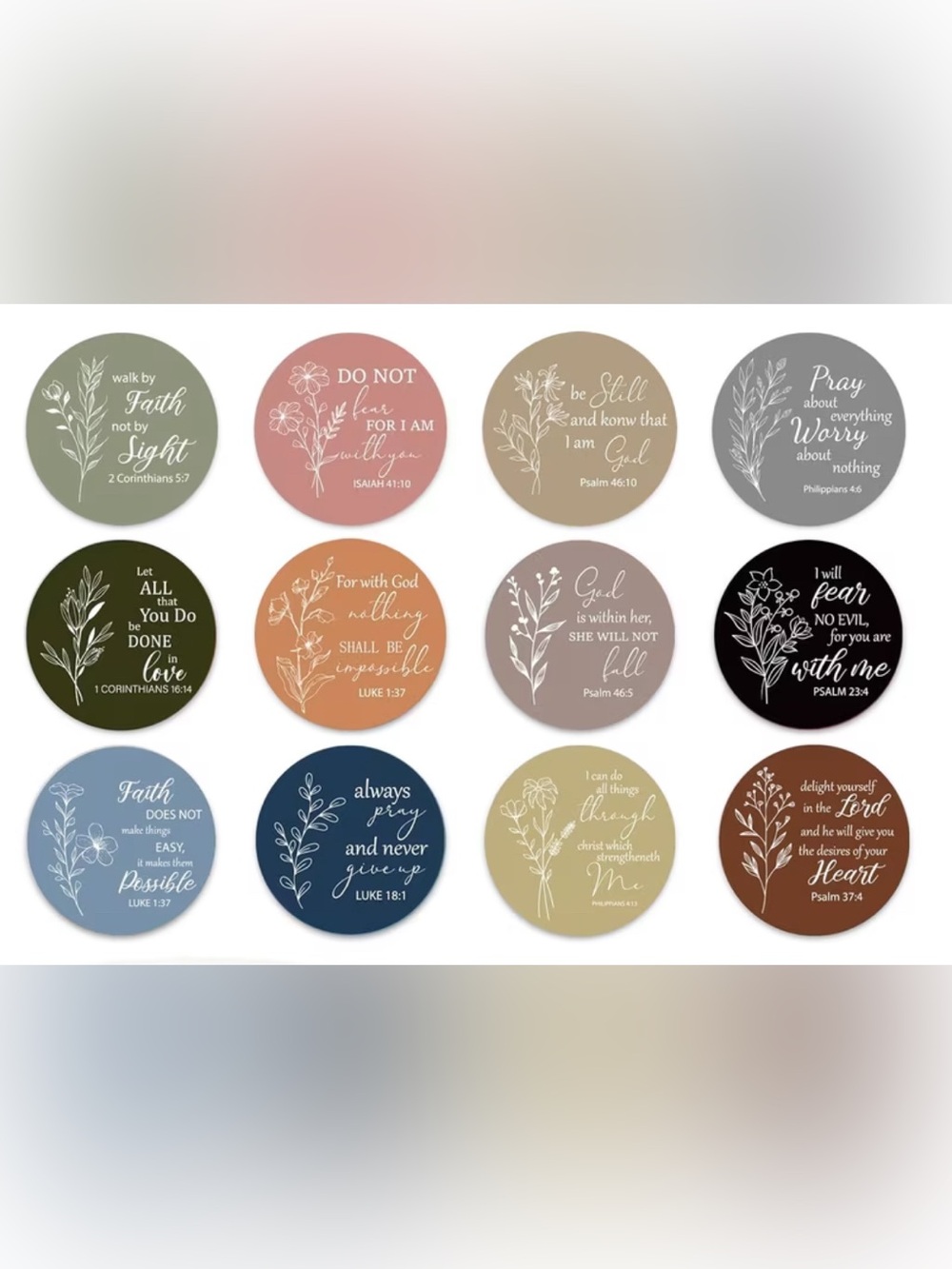 Inspirational Scripture Stickers 500 count